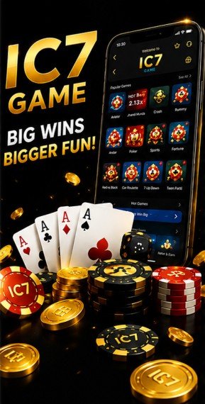 IC7 Game trusted gaming platform logo for casino games, slots, live betting, and online entertainment